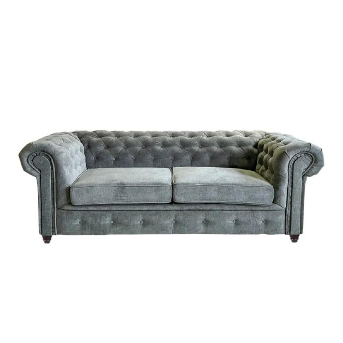 LE QUAI DES AFFAIRES Chesterfield 2 places - Gris – Image 3
