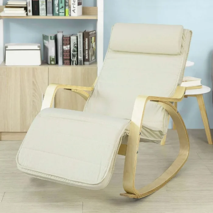 SoBuy Fauteuil à bascule FST16-W
