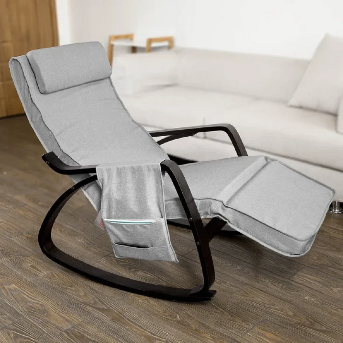 SoBuy Fauteuil à bascule FST20-HG – Image 3