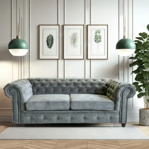 Le Quai Des Affaires CHESTERFIELD Canapé 3 places Gris