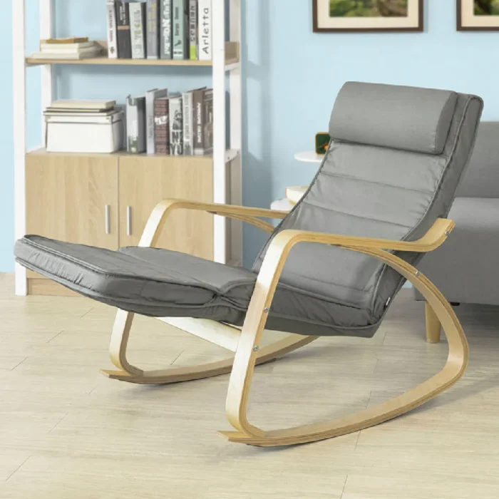 SoBuy FST16-DG Rocking Chair - Gris – Image 2